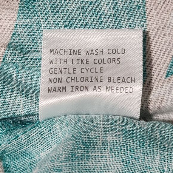 Rachel Zoe Womens Linen Blend Off-the-Shoulder Cropped Blouse Green Beige Size S - Picture 8 of 11